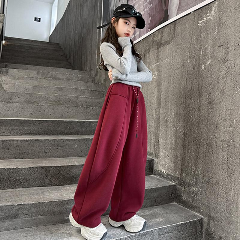 2025秋冬新款加绒弯刀裤洋气保暖