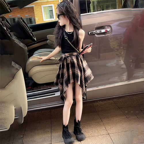 薄款无袖套装街舞服饰潮酷风夏季