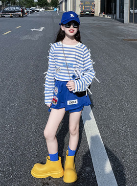 女童夏季韩版防蚊防晒套装