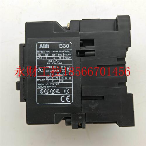 议价ABB B30 交流接触器 B30-30-00 电压220V 实物拍摄￥
