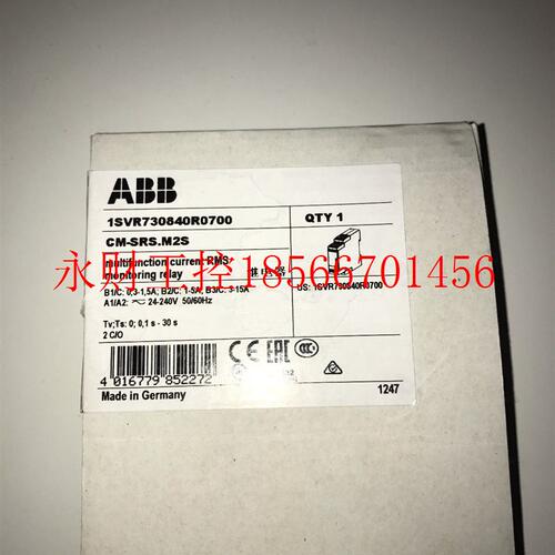 议价ABB电压监视器 CM-SRS.M1S / CM-SRS.M2￥