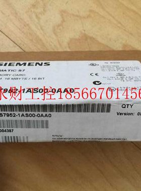 议价6ES7952-1AS00-0AA0S7 RAM 存储卡针对 S7-400长结构形式16￥
