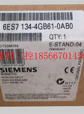 议价6ES7BRH134-GB61-0AB00全新正品46ES7 134-4G61-ABB0顺丰包￥