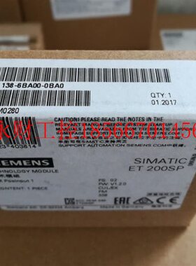 议价6ES71386BA000BA0西门子ET200SP 计数及位置检测模块 6BA00￥