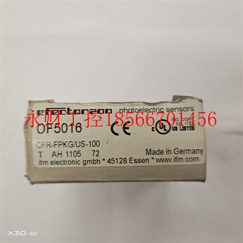 议价OF5016德国原装进口IFM易福门光电开关传感器OFR-FPKG/US-1￥