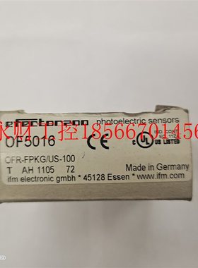 议价OF5016德国原装进口IFM易福门光电开关传感器OFR-FPKG/US-1￥