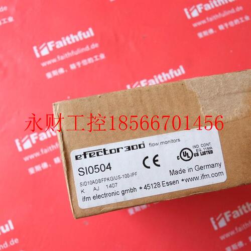议价IFM SI0504 易福门流量传感器 SID10ADBFPKG/US-100-IPF￥