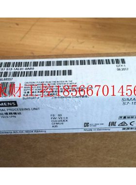 议价6ES7513-1AL02-0AB0S7-1500CPU1513-1PN模块6ES75131AL020A￥