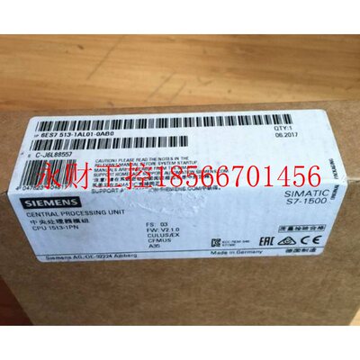 议价6ES7513-1AL02-0AB0S7-1500CPU1513-1PN模块6ES75131AL020A￥