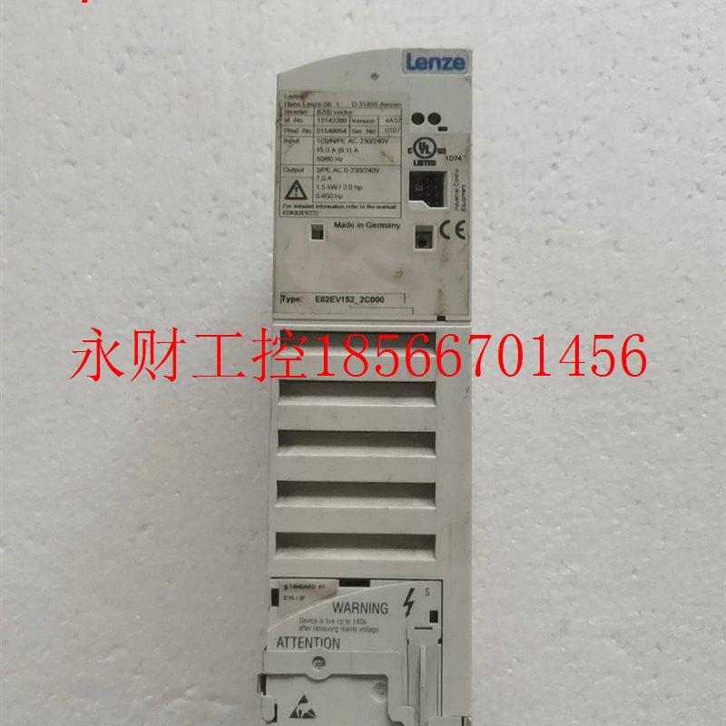 议价伦茨变频器E82EV152-2C000,1.5KW,220V￥