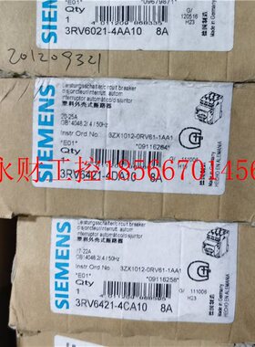 议价原装马达断路器3RV6421-4DA10 3RV6421-4CA10 3RV6021-4AA1￥