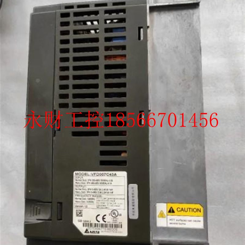 议价五金挤压送F料机用台达C28000变频器VD07C430A 30V 0.75KWT￥