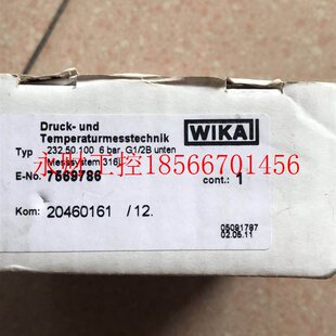 实拍￥ WIKA 威卡 232.50.100 议价全新原装 Bar 7569786