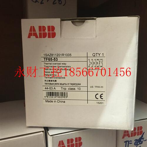 议价全新原装ABB TF系列热过载继电器,TF65-53;10140881￥