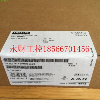 议价西门子S7-400电源模块6ES7414-5HM06-0AB0原装6ES7414-5HM0￥