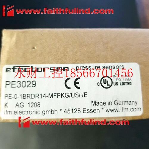 议价IFM PE3029 易福门压力传感器 PE-0-1BRDR14-MFPKG/US/ /E￥