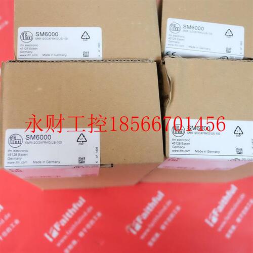 议价IFM SM6000 易福门电磁流量传感器 SMR12GGXFRKG/US-100￥
