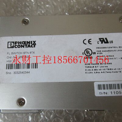 议价**拆机 菲尼克斯 FLSWITCH SFN 8TX  2891929 现货￥