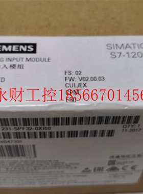 议价6ES7231-5PF32-0XB0西门子CPU模拟输入模块6ES7 231-5PF32-￥