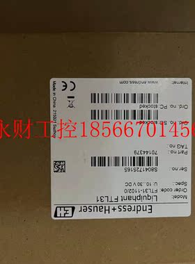 议价全新恩德豪斯EH +音叉液位传感器FL31-1102斯T/0￥