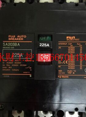 议价FUJI/富士 3P225A塑壳断路器BB3GSC-225空气开关SA203BA￥