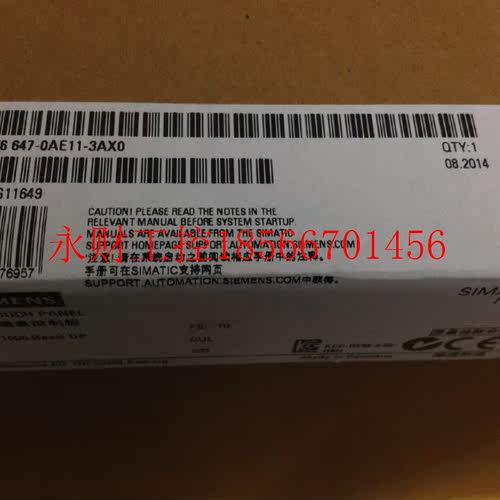 议价6AV6 647-0AE11-3AX0 全新原装*触摸屏6AV6647-0AE11-3AX0￥