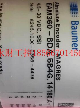 议价全新Baumer保盟编码器EAM360-BDA.5B4G.14180.A-11203609￥