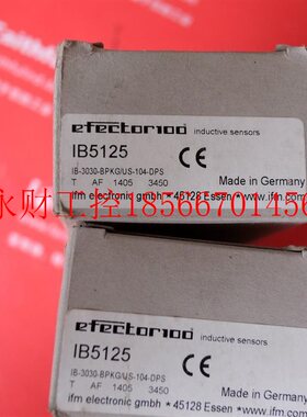 议价IFM IB5125 易福门电感式传感器 IB-3030-BPKG/US-104-DPS￥