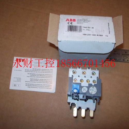 议价全新原装ABB交流热过载继电器,TA42DU-25M;10139490￥