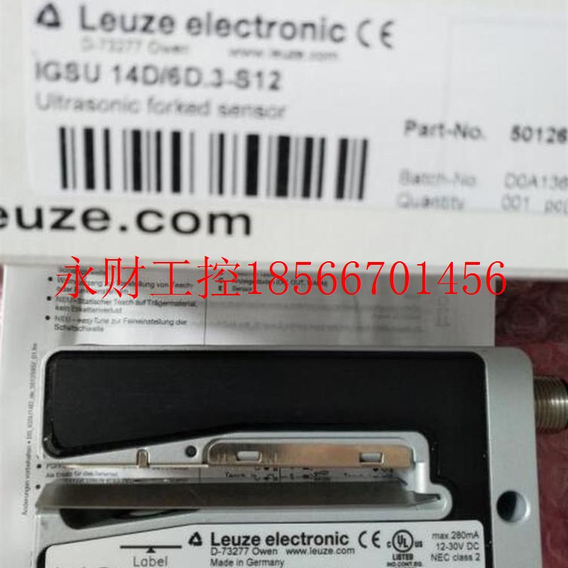 议价LEUZE劳易测标签检测电眼IGSU 14D/6D.3-S12 IGSU14D/6.3-S¥