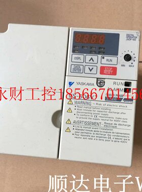 议价成色漂亮 安川变频器606V7系列CIMR-V7AT43P7 3.7KW 380V测￥