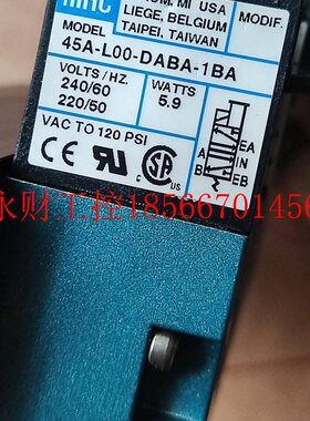 议价MAC美国电磁阀45A-L00-DABA-1BA原装进口拆机￥