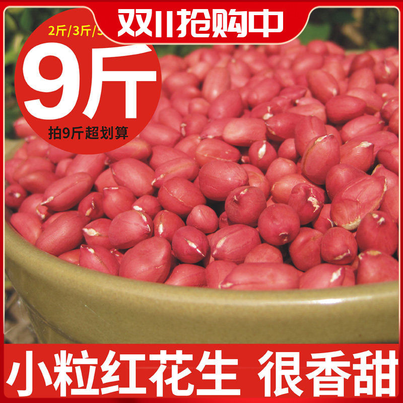 25年新货广西农家自产的花生米小粒生的自种不带壳红皮花生米散装
