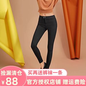 letsdiet魔术裤女薄款高腰春夏万能百搭修身弹力韩国铅笔小黑裤子