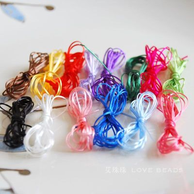 多色牛筋线黑白diy手工串珠