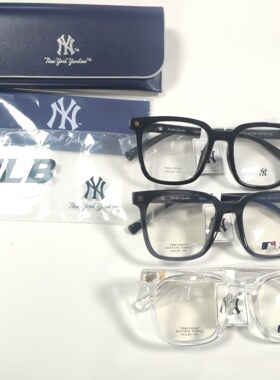 MLB/纽约洋基8006眼镜框架大框韩版潮牌黑框可配近视镜片