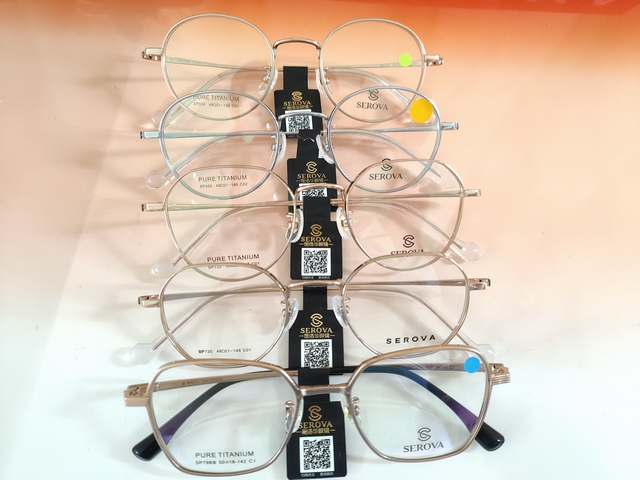 施洛华SEROVA纯钛眼镜框架SP326男女SP722时尚SP798全框SP1005