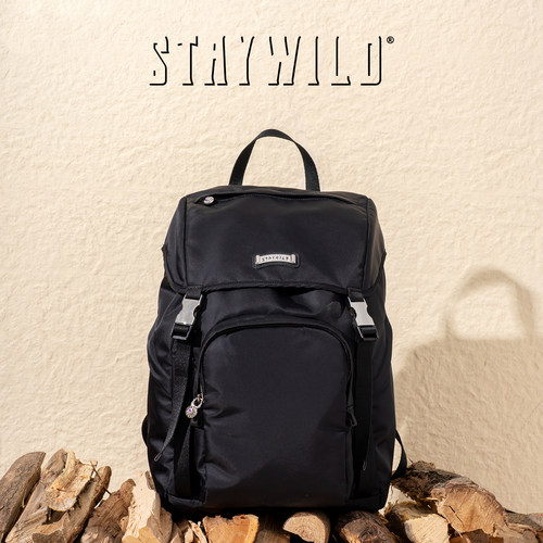 STAYWILD尼龙超纤通勤旅行双肩包