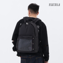 STAYWILD 紫标尼龙复合丝绵通勤双肩包男运动高级户外电脑背包