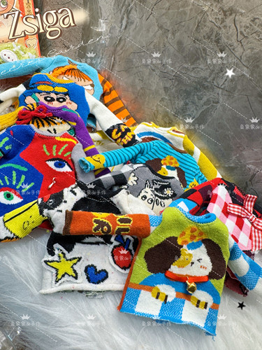 超萌Zsiga嘎子姐可动人偶向往之处姜饼人娃衣穿搭衣服卡通袜线衫