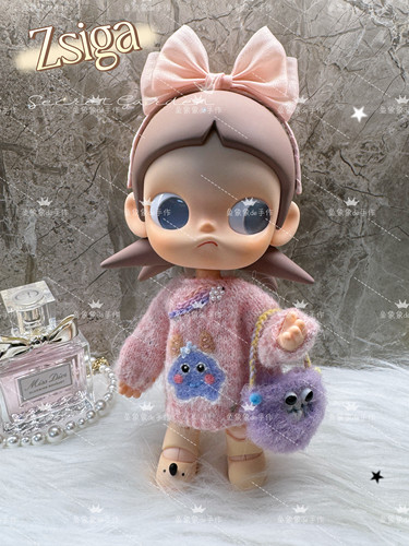 超萌Zsiga嘎子姐向往之处八分可动人偶纯手工小怪兽针织毛衣套装