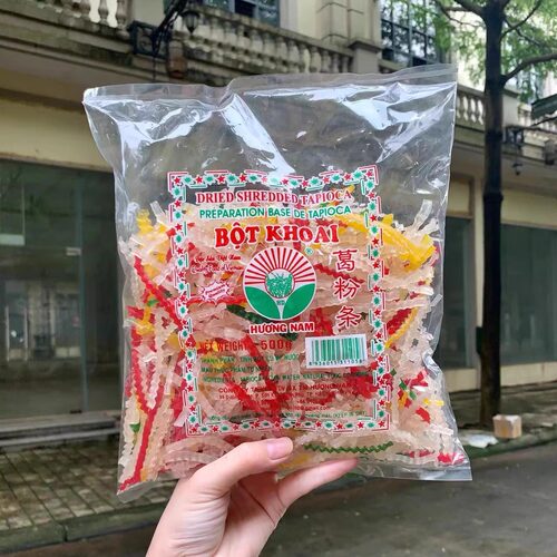 三色冰原料木薯粉条葛薯条甜品