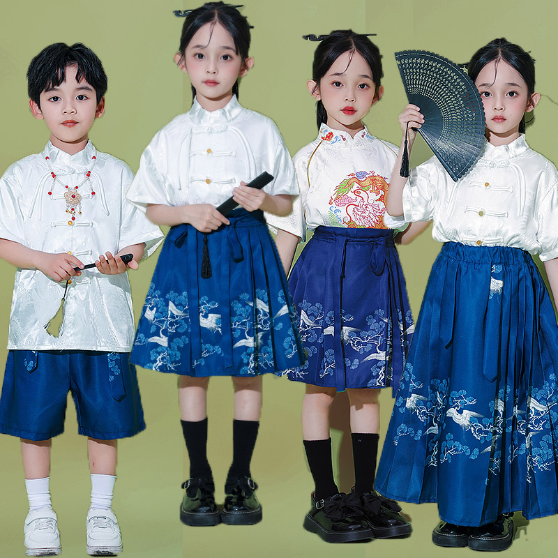 中国风马面裙套装演出服