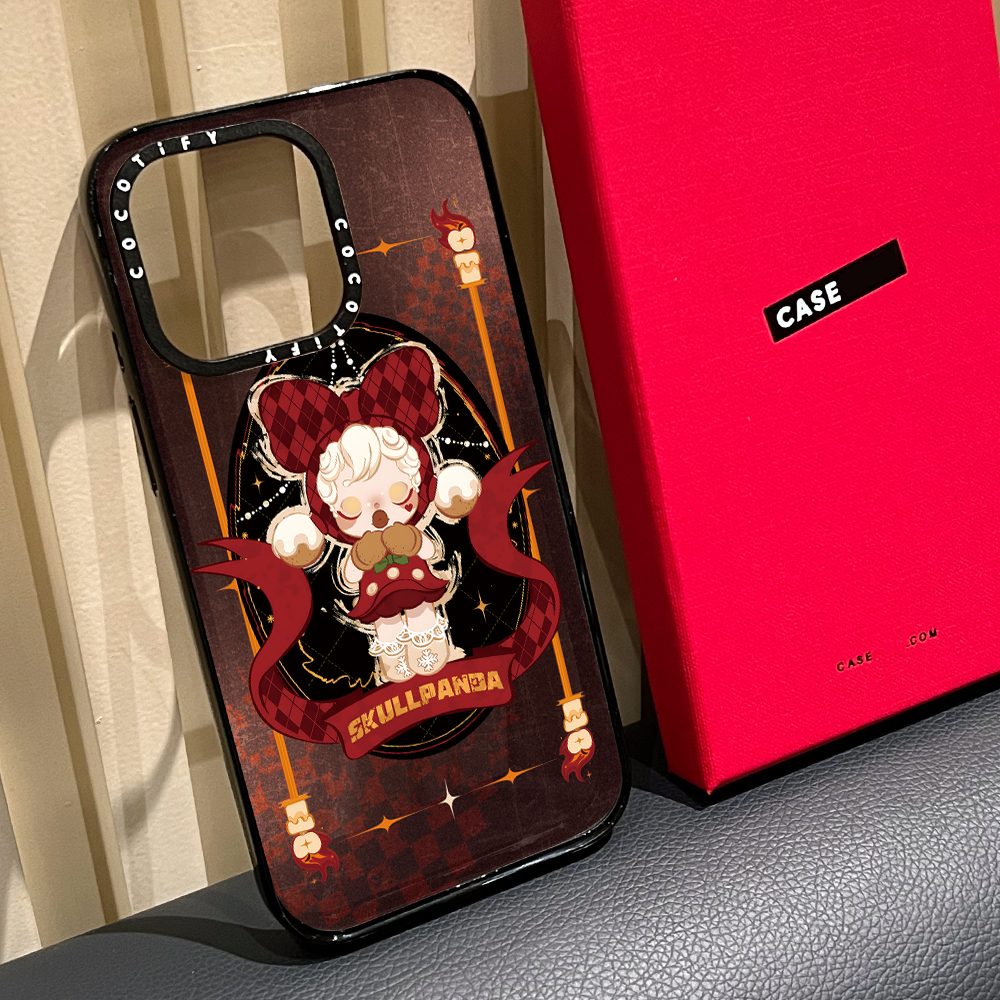 CASE联名SKULLPANDA许愿时间适用iphone16promax手机壳15pro苹果14磁吸MagSafe镜面13少女防摔12复古