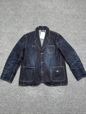 Thug Club 联名款 Denim Blazer Jacket 联名做旧复古牛仔夹克
