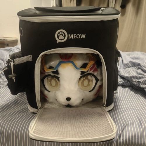 带拉杆加大号宠物背包可折叠外带