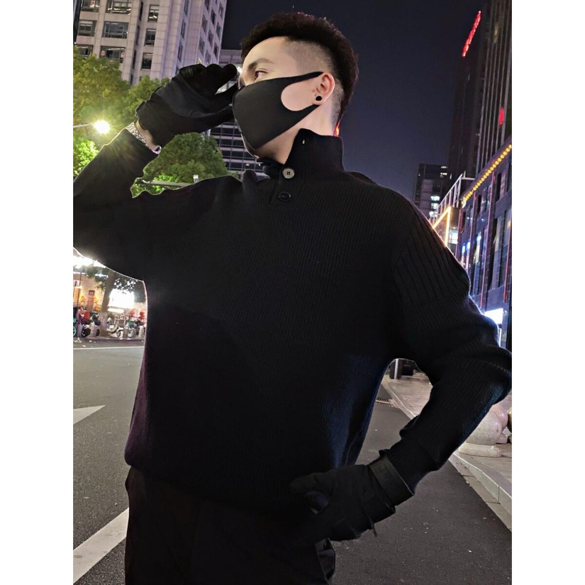 1506/M34881/P64秋冬季洋气内搭保暖拼色打底针织衫2,男装T恤,星座1506-1