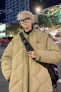 1506-1/MY108/P85潮牌高级感百搭葫芦格棉衣加厚日系风格男士2图片