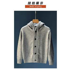 1506/MB5281/P68秋冬新款开衫毛衣美式复古休闲V领针织衫男1图片
