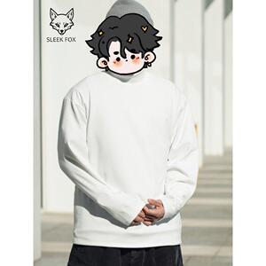 1506/MTC25181/32半高领双面德绒长袖韩系潮男显瘦舒适打底衫1图片